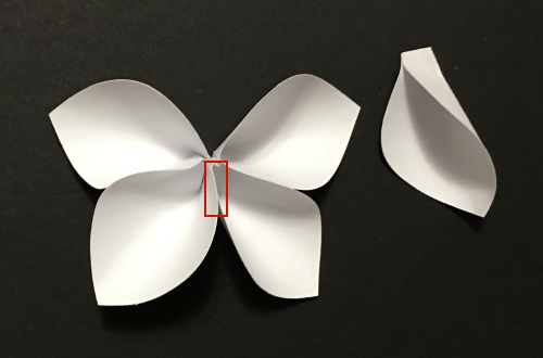 glued double petals