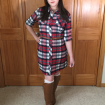 Outfit of the Day Fall Fashion Plaid Dress